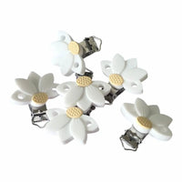 clip pince accroche fleur orchidee  blanc fournisseur attache tetine 