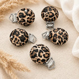 clip pince rond leopard tigresse 30 mm