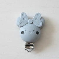 Clip Silicone Minnie 55mm avec Aération - couleur gris clair