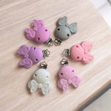 Clip Silicone Minnie 55mm avec Aération - 5 Couleurs pour Attache-Tétine