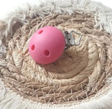 clips de couleur framboise en silicone