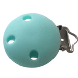 clips pince pour attache tétine couleur bleu cian