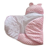 nid d'ange emmaillotage rose en minnky