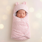 couverture d'emmaillotage nid d'ange emmaillotage rose minky