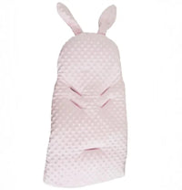 Gigoteuse d'Emmaillotage 2-en-1 Rose en Minky : Le Cocon Hivernal Personnalisé