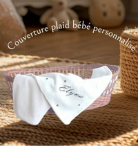 couverture en ourrure sherpa gaze de coton personnalisé 