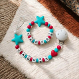 ensemble d'attache tétine au couleur du maroc