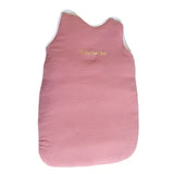 gigoteuse pour bébé couleur framboise de 0 à 6 mois en gaz de coton 