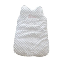Gigoteuse naissance Personnalisé 0 à 6 mois en minky blanche