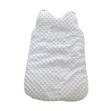 Gigoteuse naissance Personnalisé 0 à 6 mois en minky blanche