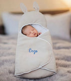 Gigoteuse d'Emmaillotage 2-en-1 Sablé en Gaze de Coton : Le Confort Personnalisé