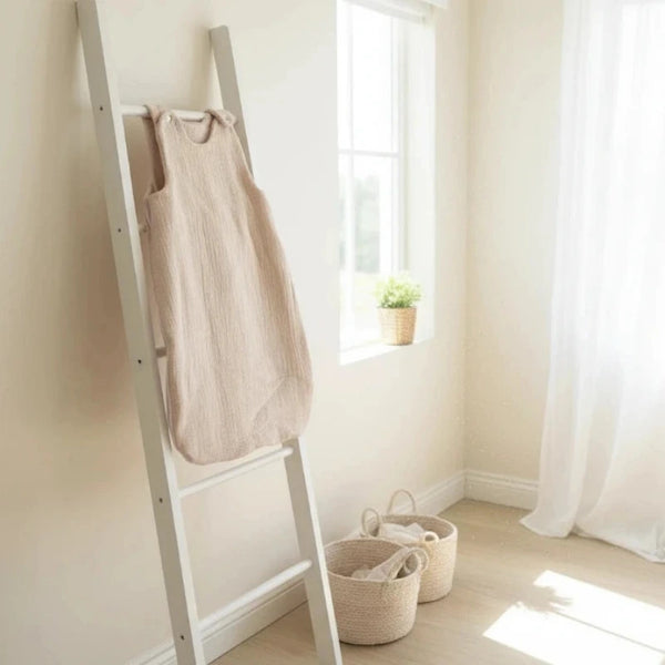 Turbulette Gaze de Coton Sablé TOG 0 (0-6 mois). Idéale nuits chaudes d'été