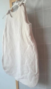 Turbulette Gaze de Coton Sablé TOG 0 (0-6 mois). Idéale nuits chaudes d'été