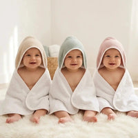 présentation grande cape de bain bebe