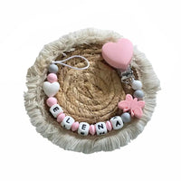 kit pour attache tétine fille personnalisée
