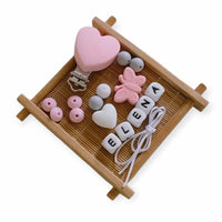 kit pour attache tétine personnalisée pour fille 