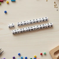 lot de perle en silicone alphabétique grossiste