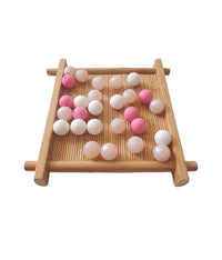 mélange de perle en silicone rose  mm