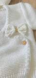 modèle brassière bébé en laine 
