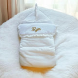 nid d'ange bébé personnalisé de couleur blanc 