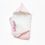 nid d'ange en minky rose clair