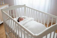 Nid d'Ange Blanc Personnalisé en Gaze de Coton - Pureté et Douceur (0-6 mois)