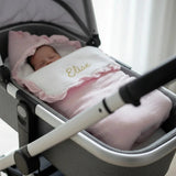 Nid d'Ange Cosy Rose Clair en Gaze de Coton Personnalisé