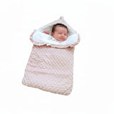 nid d'ange de couleur vieux rose en polaire et minky