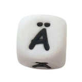 perle alphabet ä avec accent tréma en silicone pour attache tétine 