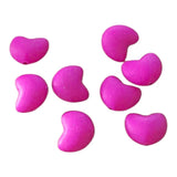 perle coeur fushia silicone 15mm