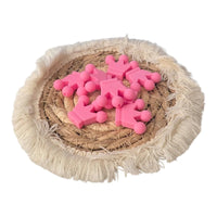 perle en silicone de couleur rose 