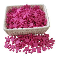 perle couronne silicone fushia