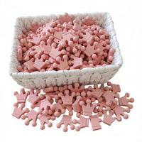 perle couronne silicone rose pale 