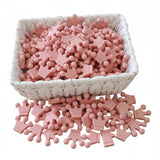 perle couronne silicone rose pale 