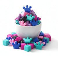 Perle couronne en silicone alimentaire 
