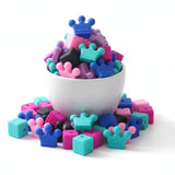 Perle couronne en silicone alimentaire 