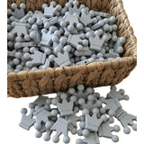 perle couronne silicone gris clair
