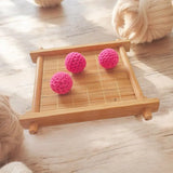 perle en crochet 20mm de couleur 20 mm en fushia rose pour création DIY d'attache tétine, hochet sensoriel et collier de dentition. 🧶