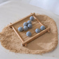 perle en crochet de 16mm en gris anthracite pour confection attache tétine hochet 