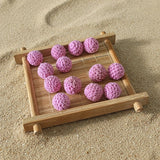 perle crochet rose en 16mm