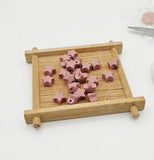 perle étoile en silicone 15 mm rose thé 