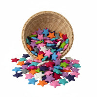 perle etoile silicone pour confection attache tetine anneau dentition