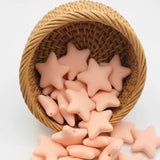 perle étoile silicone 40 mm rose pale fournisseur perle attache tetine