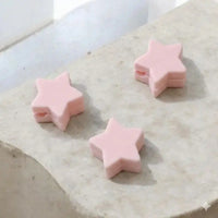 perle silicone etoile 12mm pour confection attache sucette diy