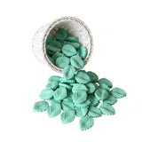 perle feuille en silicone menthe pour création attache tetine mam clip
