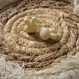 perle en silicone lapin blanc pour confection attache tétine 