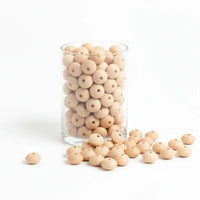 perle en silicone de couleur crème pour vos création d'attache tétine 