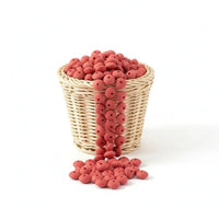 L'intégration d'une perle silicone séparation lentille plate 12 mm terre cuite permet de donner du relief et de la souplesse à vos accessoires de puériculture.