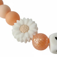 modèle de perle silicone peche lumière paillette