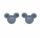 perle mickey silicone gris antrhacite